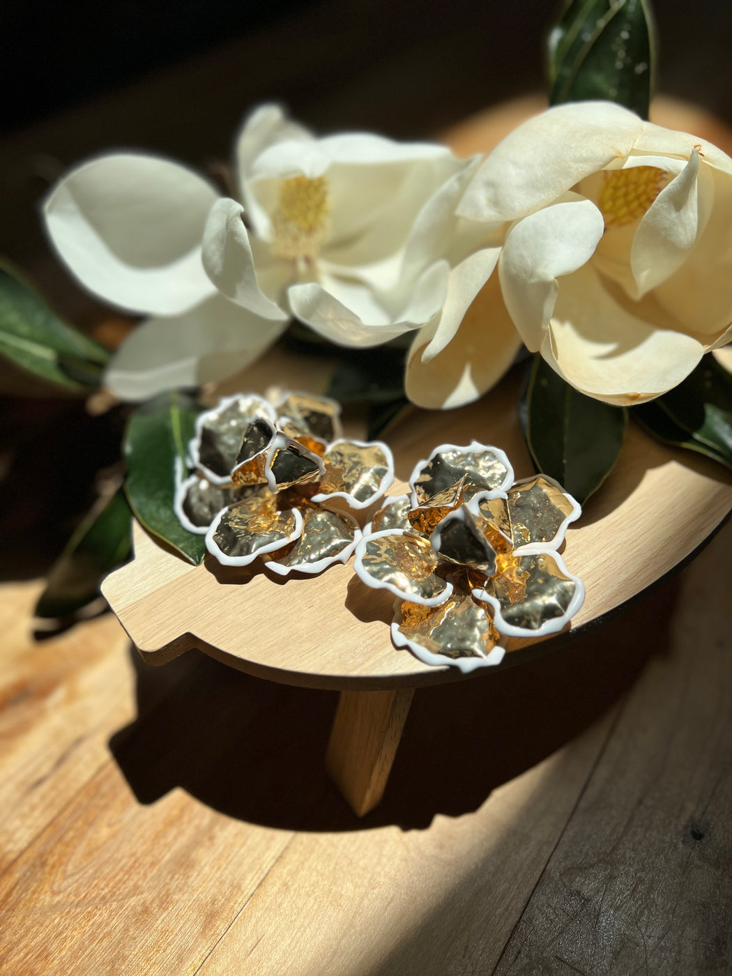 Steel Magnolia Earrings