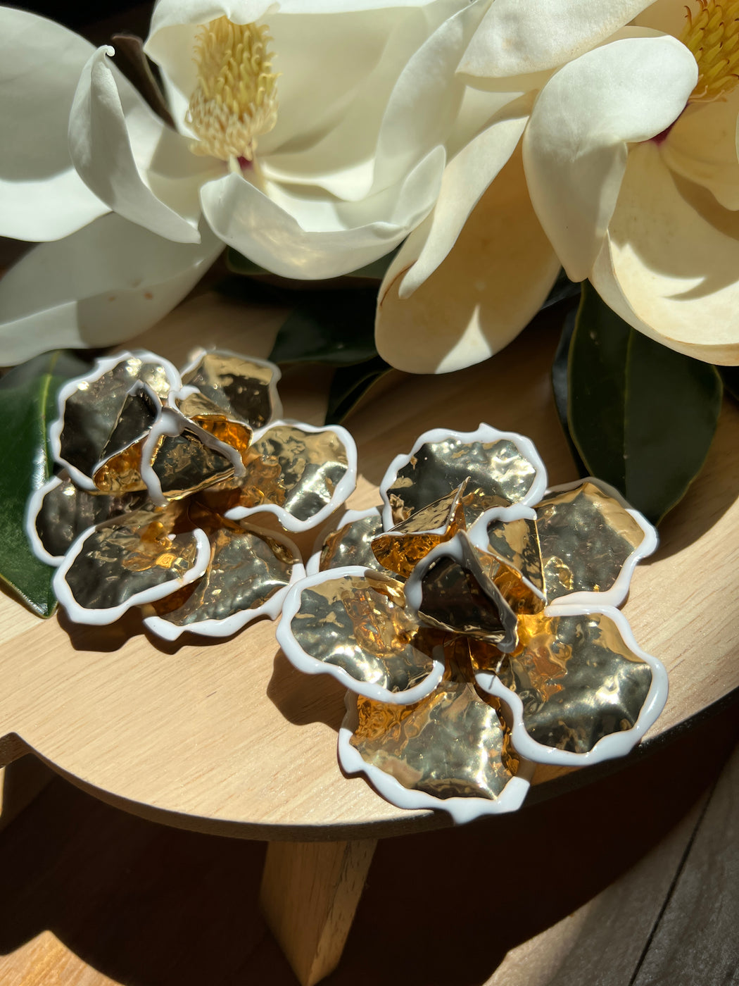 Steel Magnolia Earrings