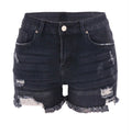 Black Out Denim Shorts